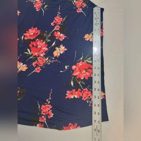 PAPERMOON BASIMA FOR STITCH FIX  Women's 2X Crisscross Strap Floral Tank… - Picture 6 of 11